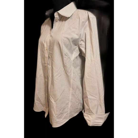 Devon & Jones Ladies' Crown Woven Collection Gingham Check 3X (Silver) D640W - Picture 4 of 10